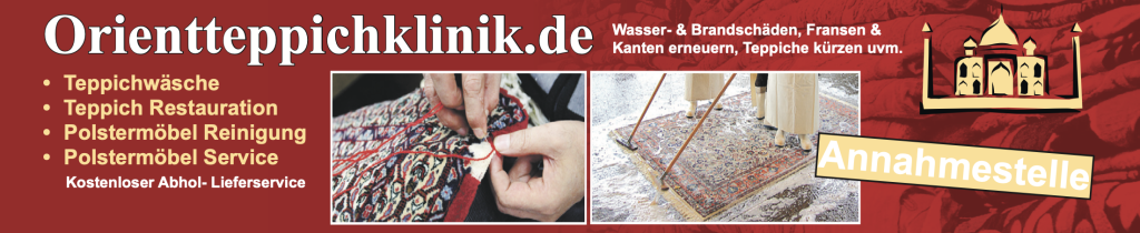 Orientteppich Reinigung, Restauration und Reparatur